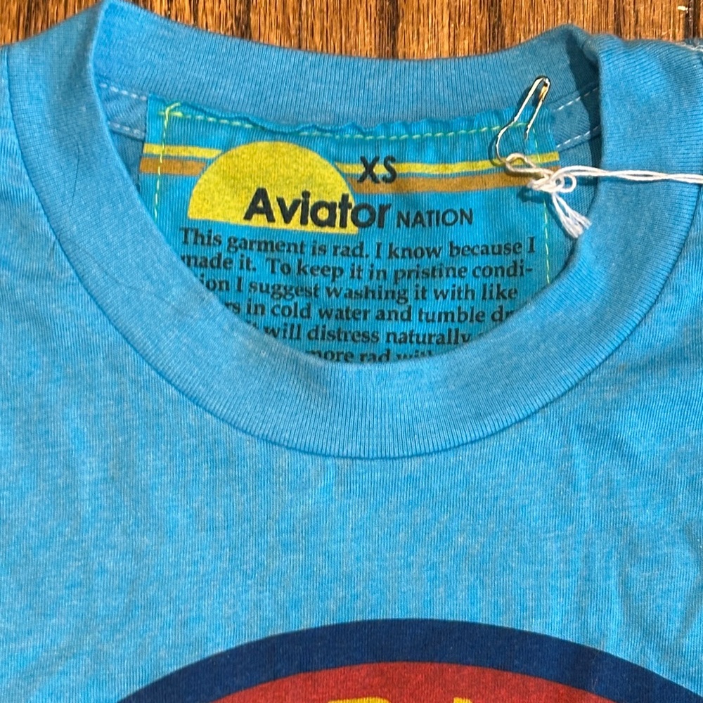 NWT! Rare Aviator Nation Boyfriend Tee XS - Charles Schwab Challenge - Picture 2 of 3